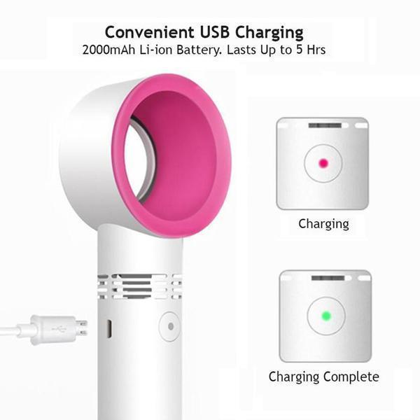 Compact Rechargeable Bladeless Fan