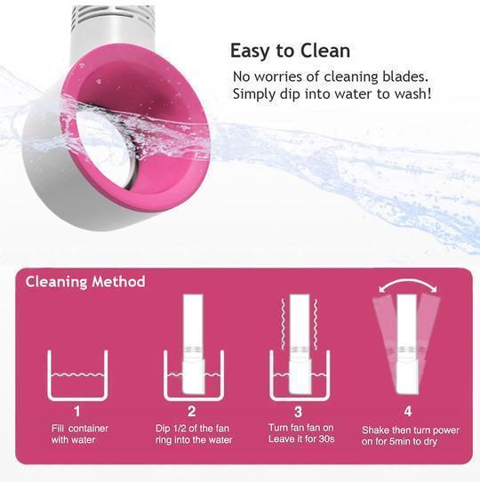 Compact Rechargeable Bladeless Fan