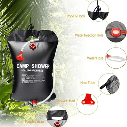 Portable Camp Shower 20L - Camp Shower - Wild Eye Vision