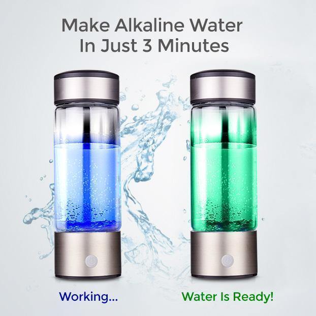 Compact Alkaline Water Bottle with Ionizer