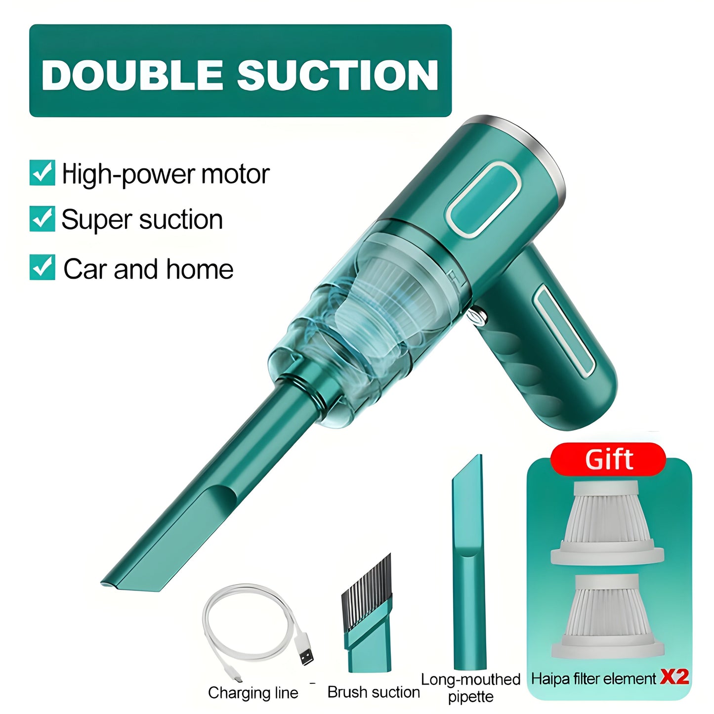Portable Cordless Vacuum Cleaner Lightweight Rechargeable