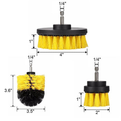 Heavy Duty Scrubbing Brush Set of 3