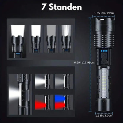 High Powered Tactical Flashlight 5000 Lumens