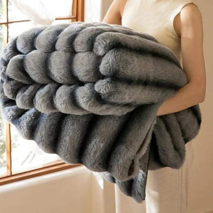 Premium Faux Rabbit Fur Throw Blanket - Throw Blanket - Wild Eye Vision