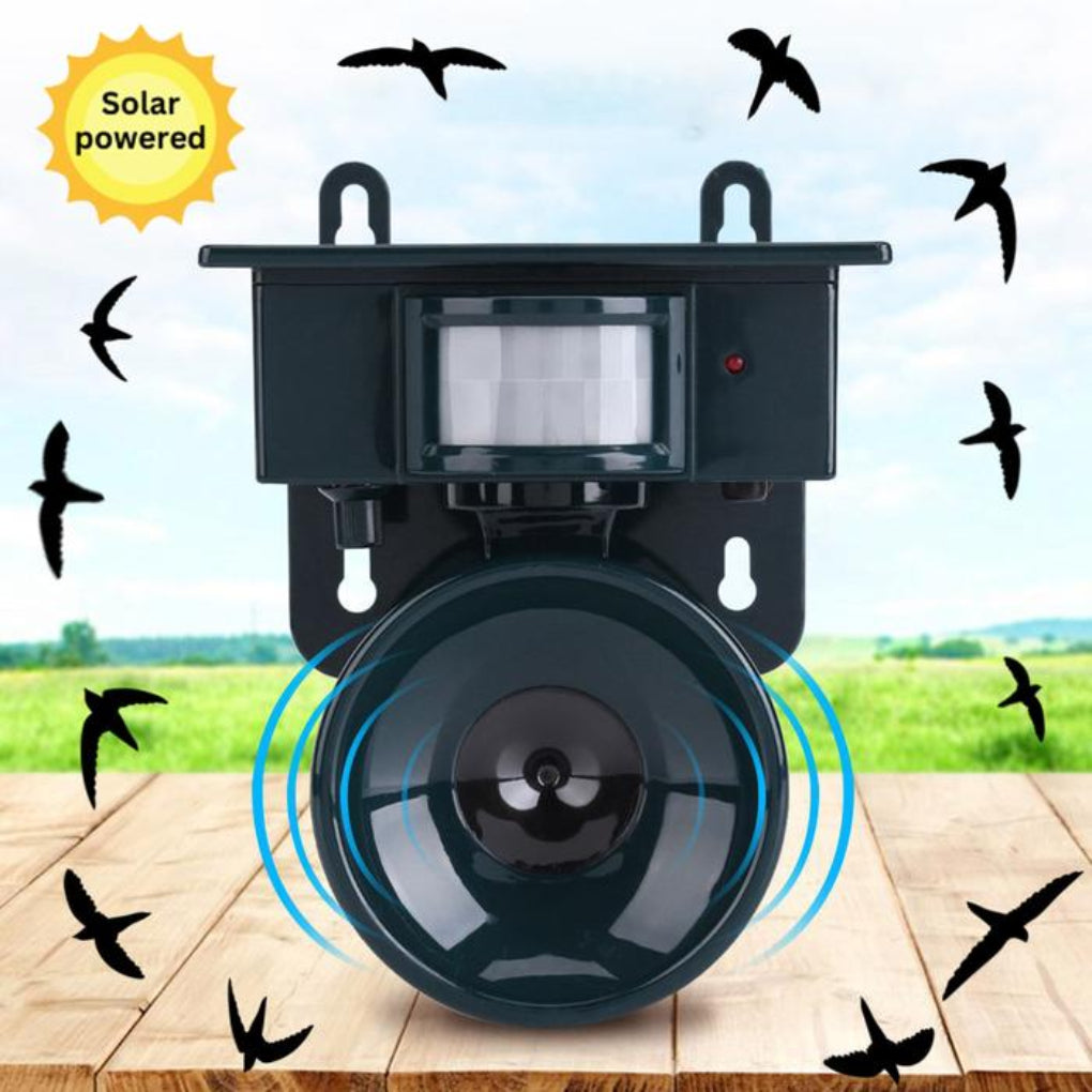 Outdoor Bird Repellent Motion Activated Sonic Repeller