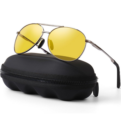 Trendy Polarized Aviator Sunglasses with UV Protection