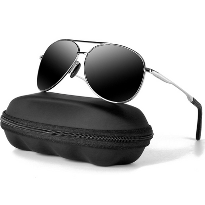Trendy Polarized Aviator Sunglasses with UV Protection