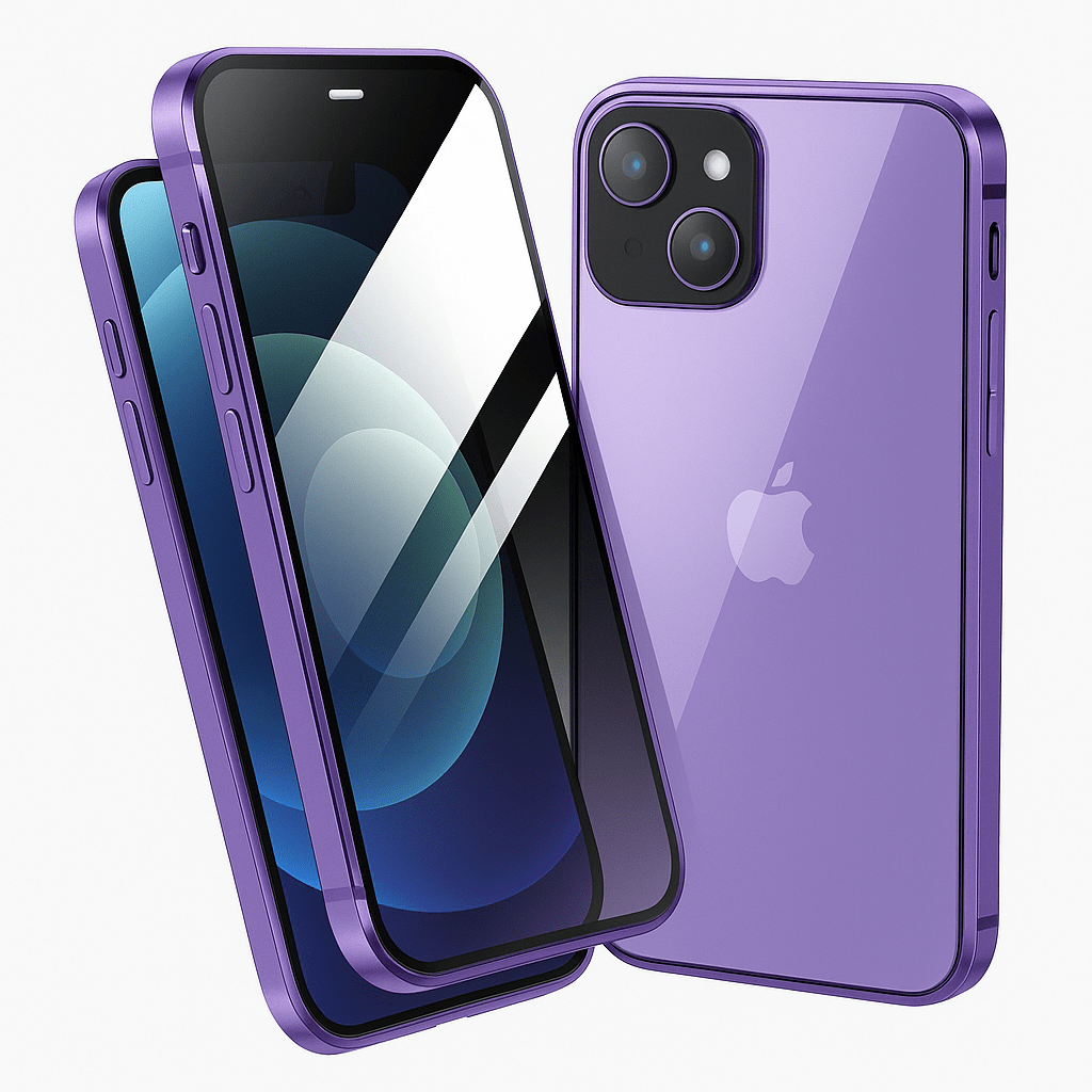 Secure Phone Case with Magnetic Closure and Screen Guard