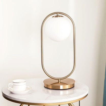 Elegant Clear Globe Desk Lamp