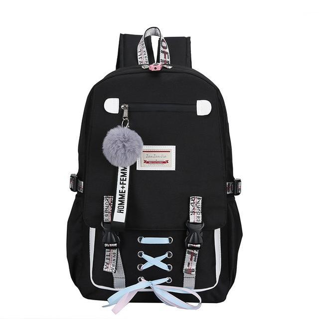 Safe Big Student Backpacks for Girls with USB Charger