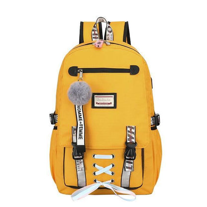 Safe Big Student Backpacks for Girls with USB Charger