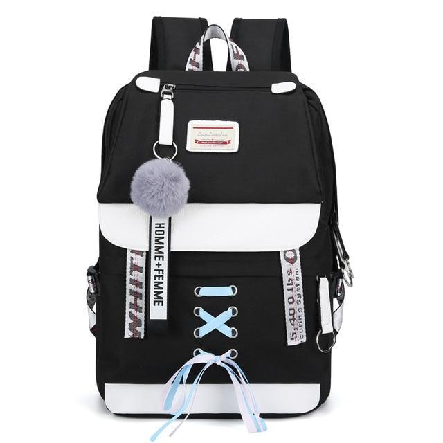 Safe Big Student Backpacks for Girls with USB Charger