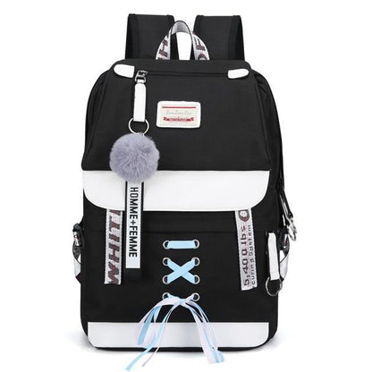 Safe Big Student Backpacks for Girls with USB Charger