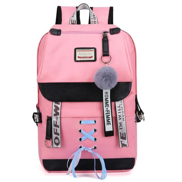 Safe Big Student Backpacks for Girls with USB Charger