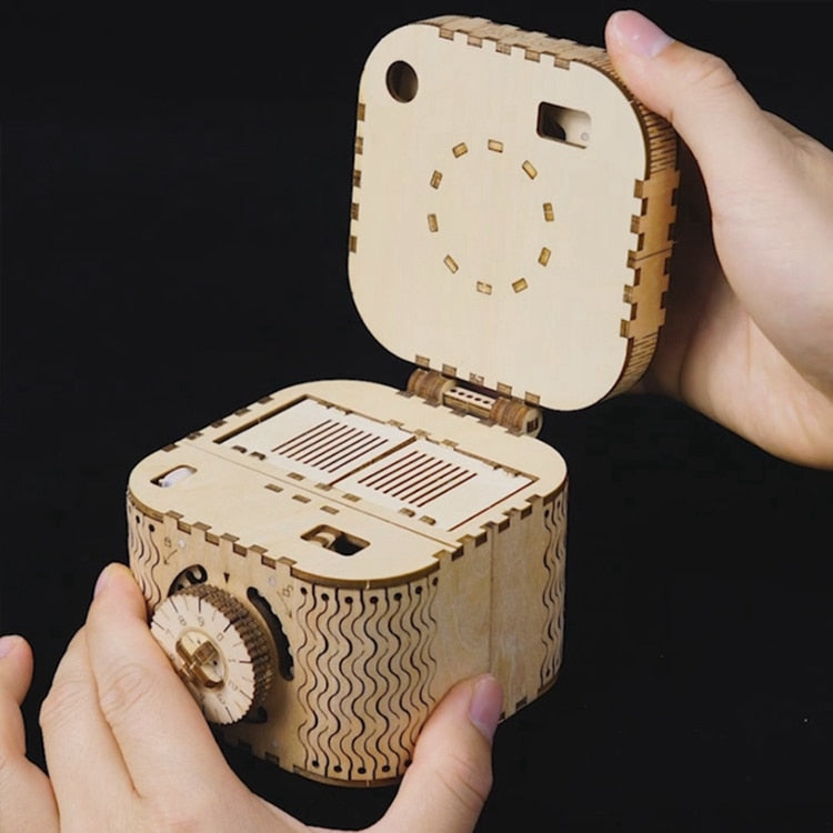 Unique Wooden Puzzle Keepsake Box
