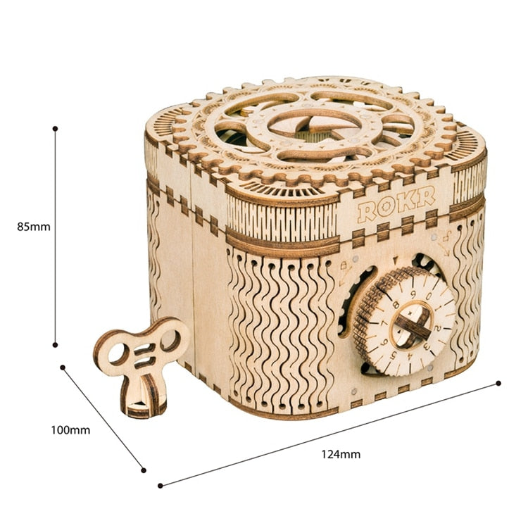 Unique Wooden Puzzle Keepsake Box