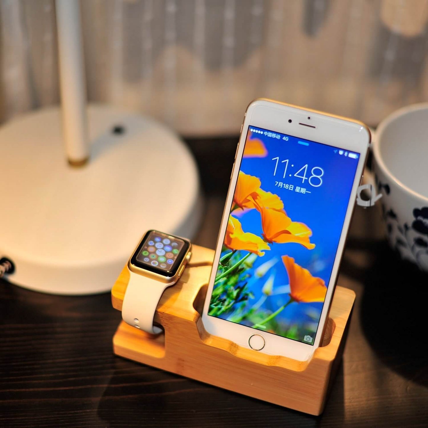 Eco Friendly Wooden Charging Dock for iPhone