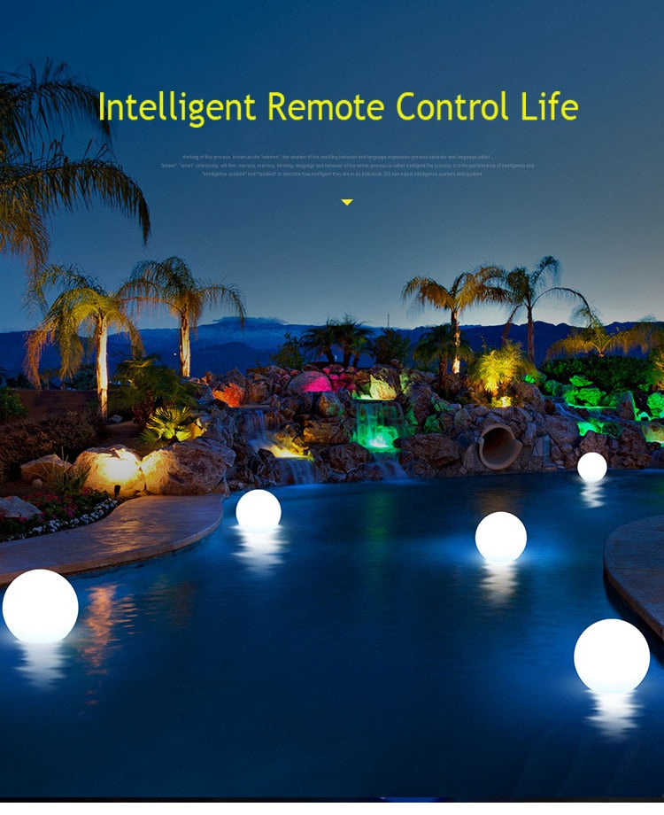 Colorful Outdoor LED Solar Ball Lamp