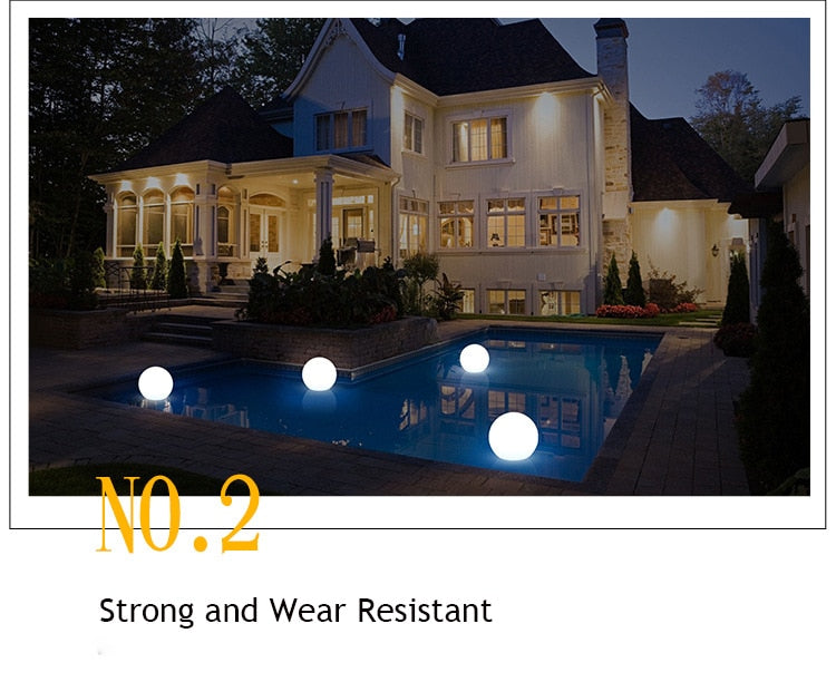 Colorful Outdoor LED Solar Ball Lamp