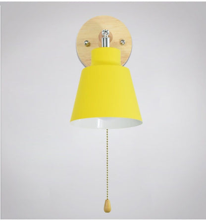 Flexible Arm Wall Light with Cord Pull - Adjustable Modern Lamp