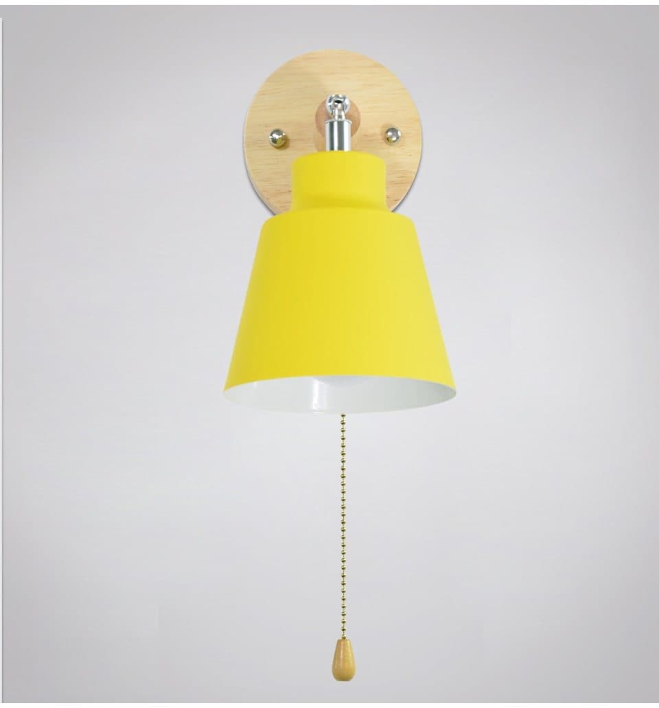 Rotating Modern Wall Light with Pull Chain Switch