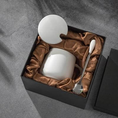 Luxury Marble Patterned Coffee Mug Gift Set