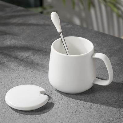 Luxury Marble Patterned Coffee Mug Gift Set