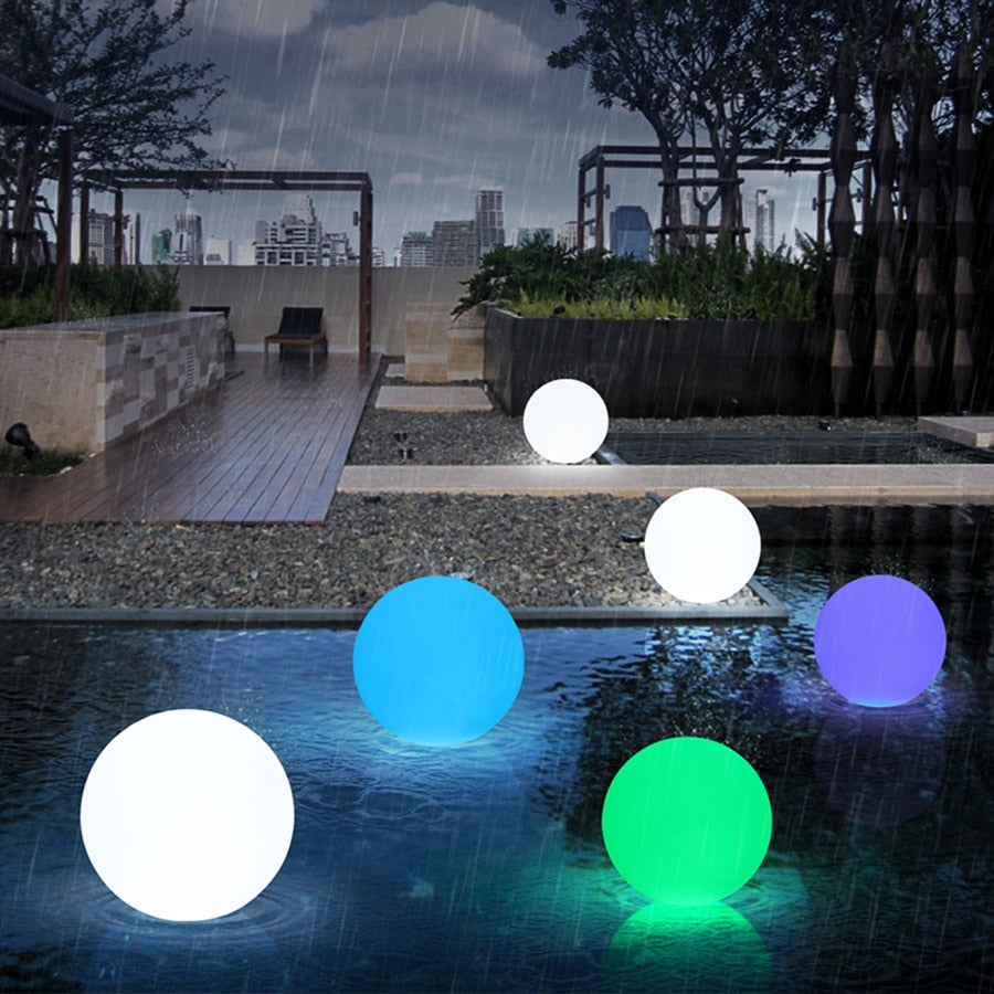 Colorful Outdoor LED Solar Ball Lamp