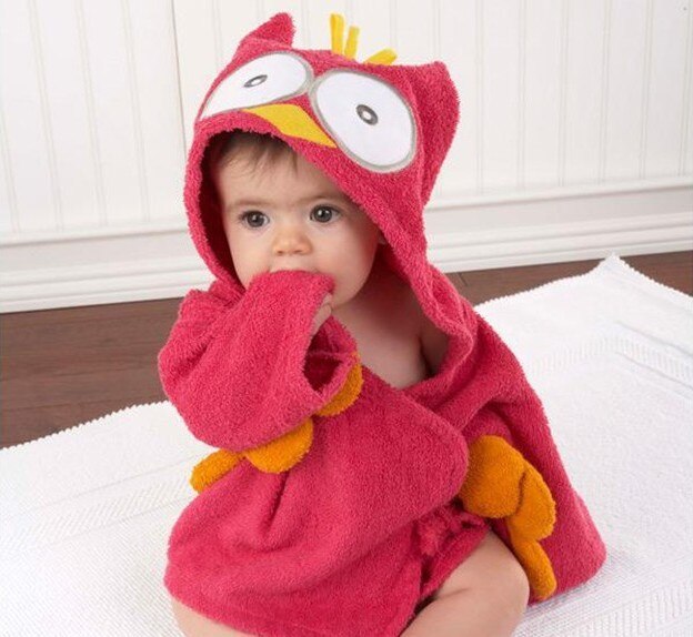 Cozy Baby Animal Hooded Bathrobe