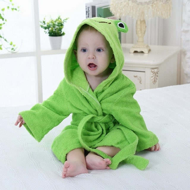 Cozy Baby Animal Hooded Bathrobe