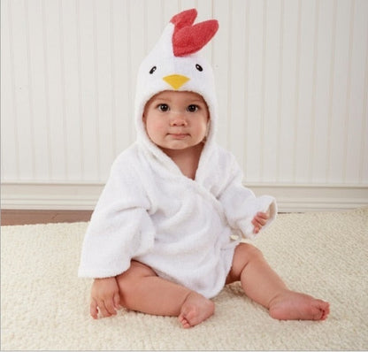 Cozy Baby Animal Hooded Bathrobe