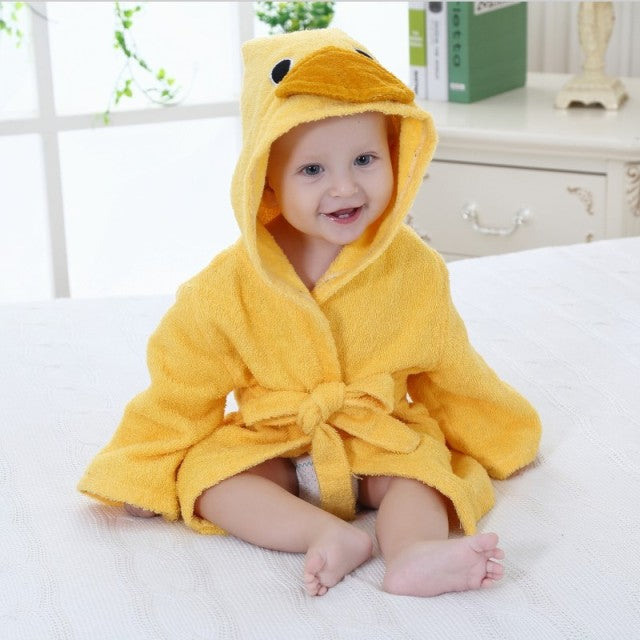 Cozy Baby Animal Hooded Bathrobe