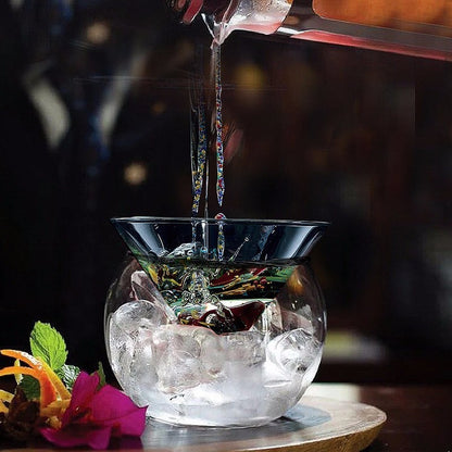 Luxury Clear Ice Martini Cocktail Glass