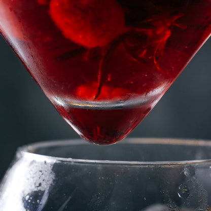 Luxury Clear Ice Martini Cocktail Glass