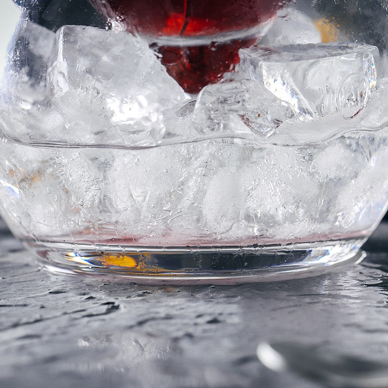 Luxury Clear Ice Martini Cocktail Glass
