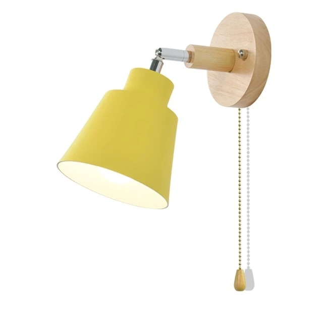 Flexible Arm Wall Light with Cord Pull - Adjustable Modern Lamp