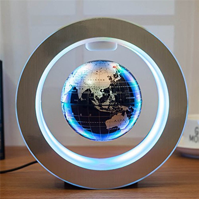 Illuminated Floating World Map Lamp - Fesara