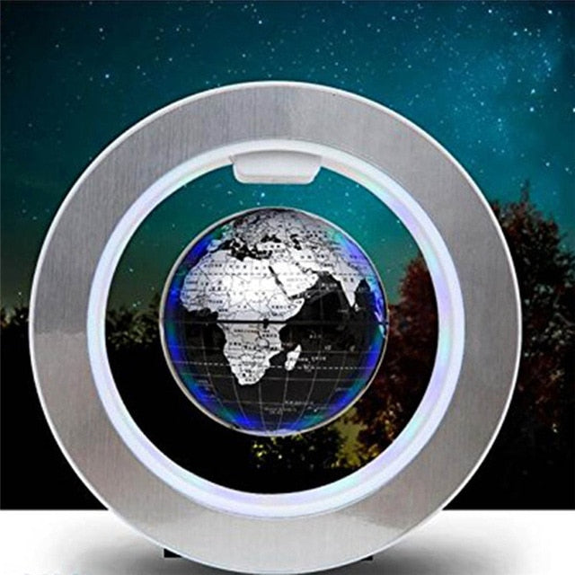 Illuminated Floating World Map Lamp