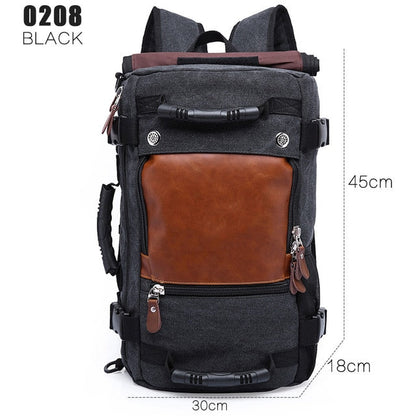 Practical Men's Canvas Travel Rucksack Bag