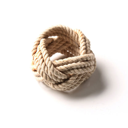 Natural Fiber Woven Napkin Rings - Set of 10