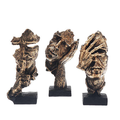Luxury Gold Art Sculpture Modern Nordic Home Decor