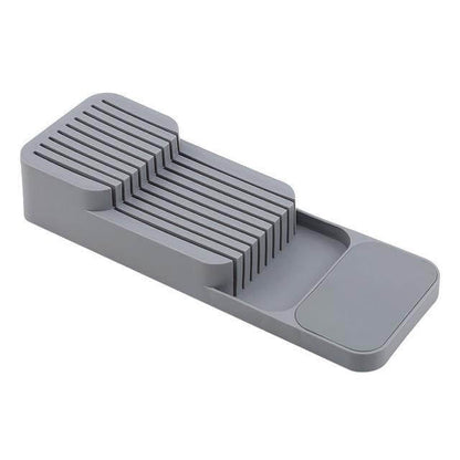 Compact Wooden Knife Block Holder - Fesara