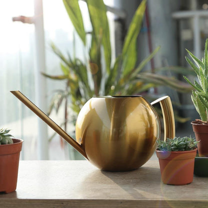 FlowStream - Durable Metal Indoor Watering Can with Precision Spout for House Plants-2