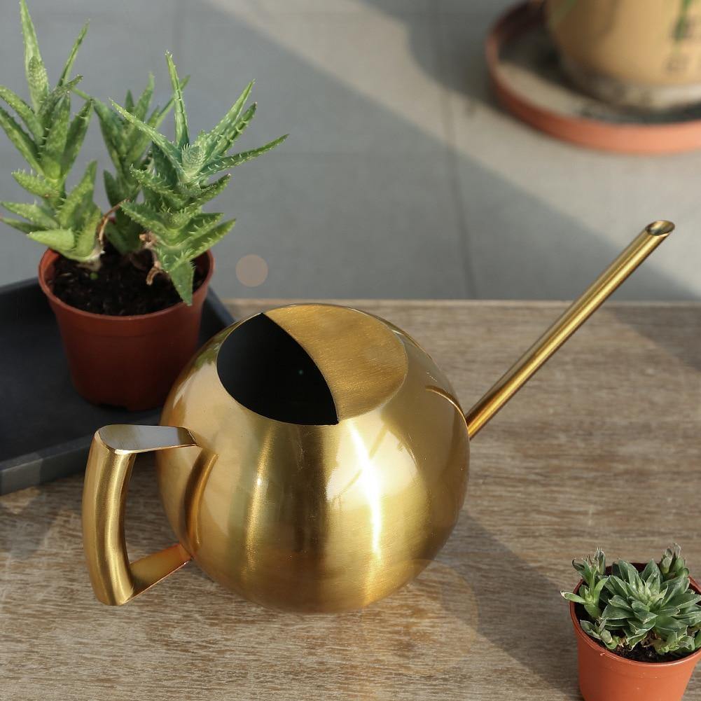 FlowStream - Durable Metal Indoor Watering Can with Precision Spout for House Plants-3