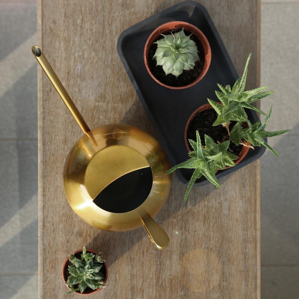FlowStream - Durable Metal Indoor Watering Can with Precision Spout for House Plants-4