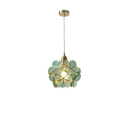 Stylish Floral Glass Hanging Light Fixture