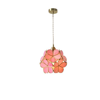 Stylish Floral Glass Hanging Light Fixture