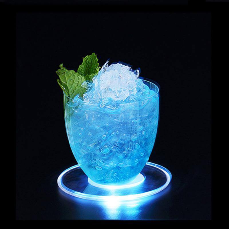 Slim Clear LED Drink Coaster