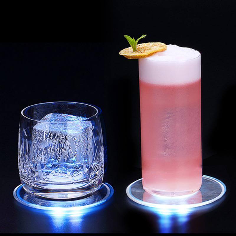 Slim Clear LED Drink Coaster