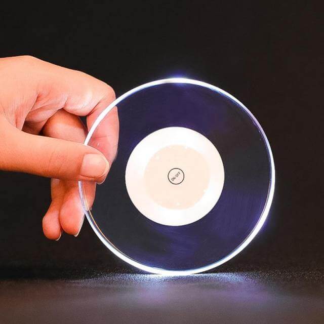 Slim Clear LED Drink Coaster
